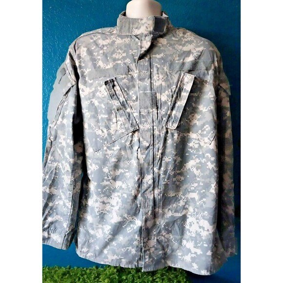 Digital Urban Camo ACU BDU Fatigue Shirt Light Zip Jacket Medium Long Army - Picture 2 of 8